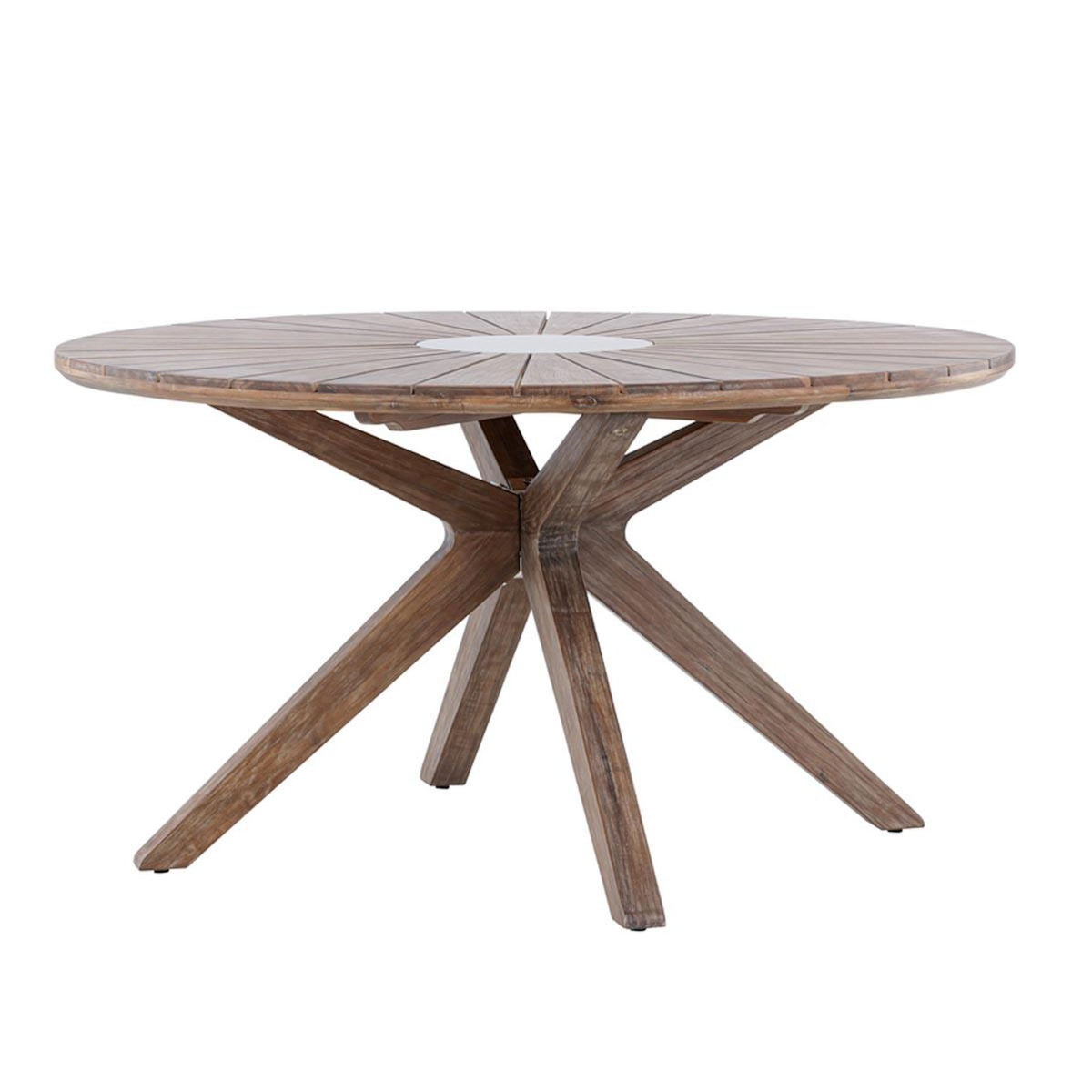 Paris Prix Table de Jardin Ronde  Rosario  140cm Marron