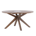 Paris Prix Table de Jardin Ronde  Rosario  140cm Marron