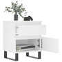 Voir la diapositive 3 : VIDAXL Tables de chevet 2 pcs blanc 40x35x50 cm bois d'ingenierie