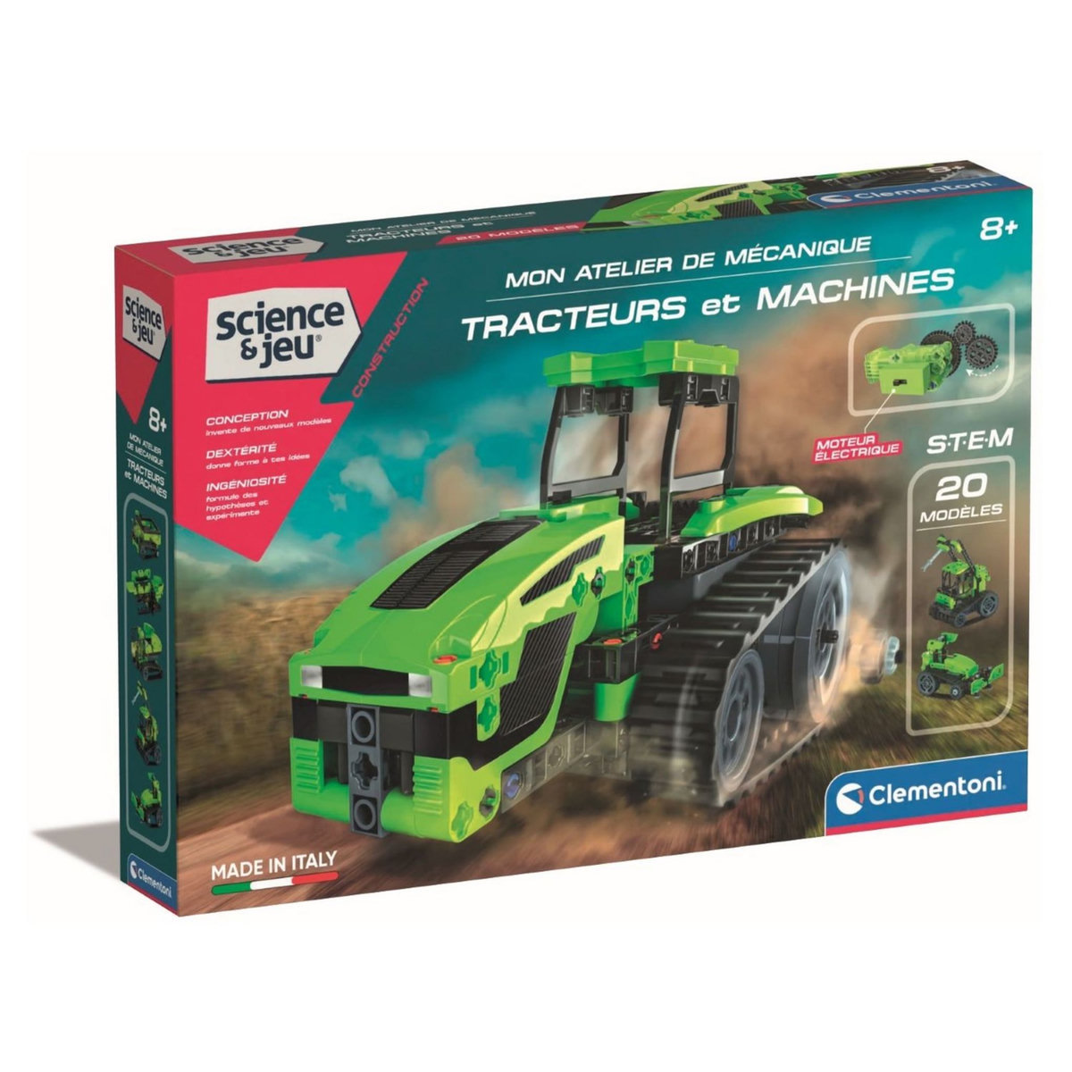CLEMENTONI Coffret de construction Tracteurs  