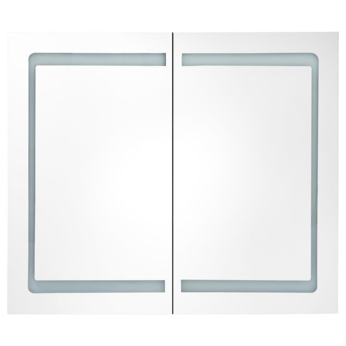 VIDAXL Armoire de salle de bain a miroir LED 80x12,2x68 cm
