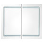 Voir la diapositive 3 : VIDAXL Armoire de salle de bain a miroir LED 80x12,2x68 cm