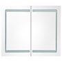 Voir la diapositive 3 : VIDAXL Armoire de salle de bain a miroir LED 80x12,2x68 cm