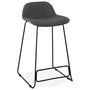 Voir la diapositive 1 : Paris Prix Tabouret de Bar Design  Sochi  85cm Gris Foncé & Noir
