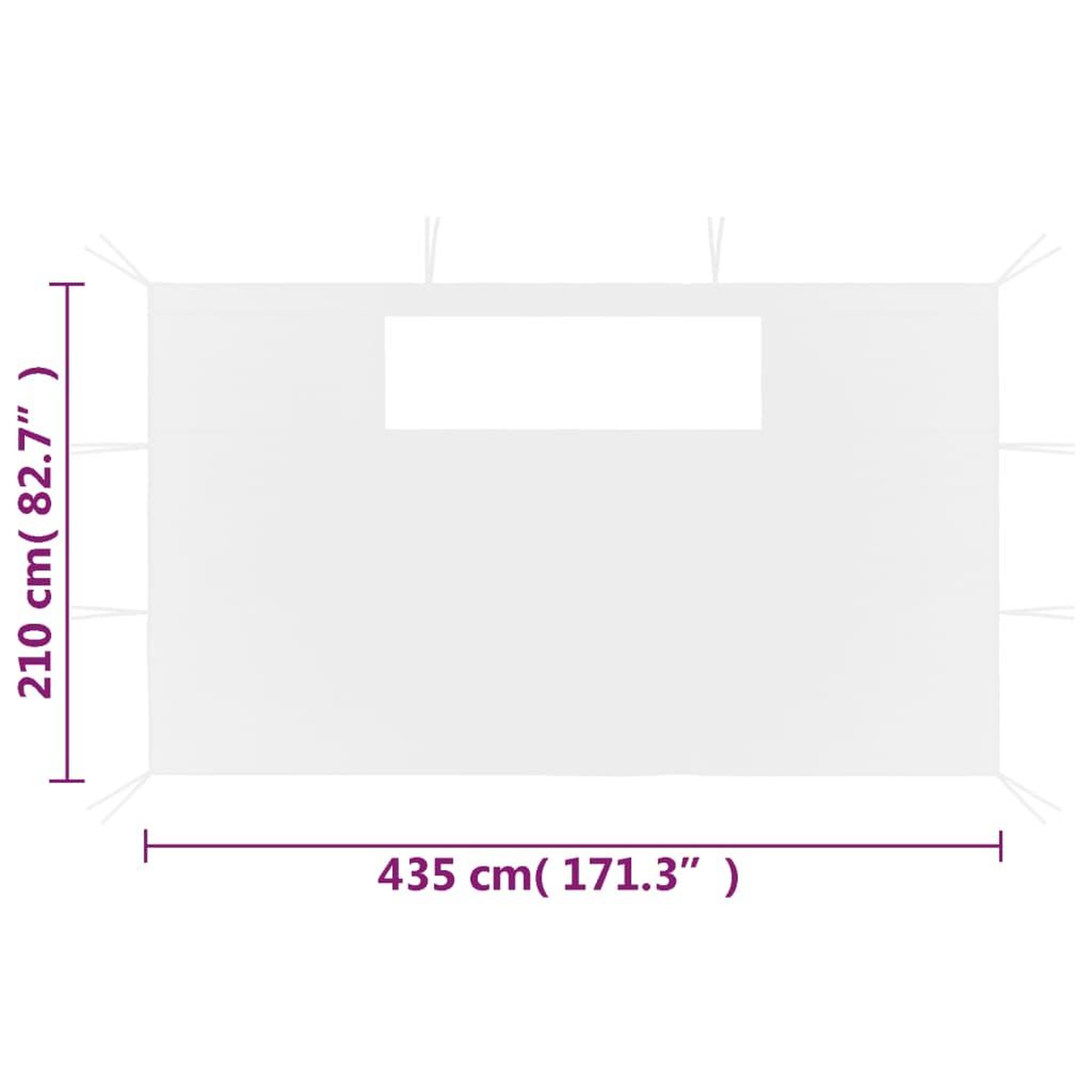 Voir la diapositive 6 : VIDAXL Parois laterales de belvedere avec fenetres 2 pcs Blanc
