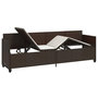 Voir la diapositive 4 : VIDAXL Chaise longue avec coussins marron resine tressee
