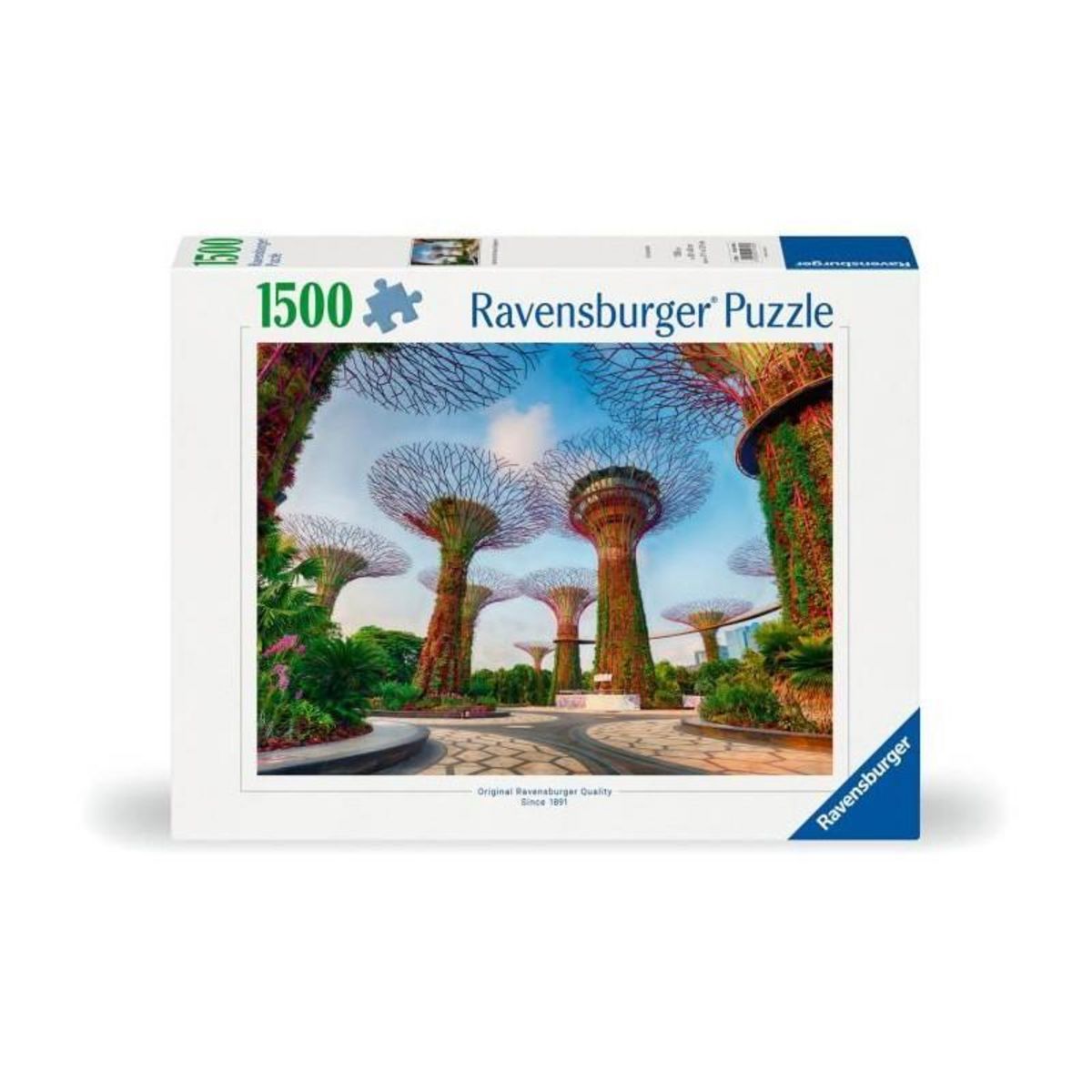 RAVENSBURGER Puzzle 1500 pieces Jardin de la baie de Singapour, des 14 ans, Puzzle de qualité supérieure, Singapour, 12001396, Ravensburger