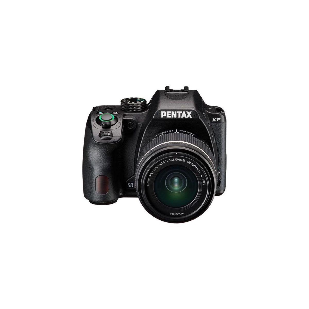 PENTAX Appareil photo Reflex KF Noir + 18-55mm WR + Fourre tout