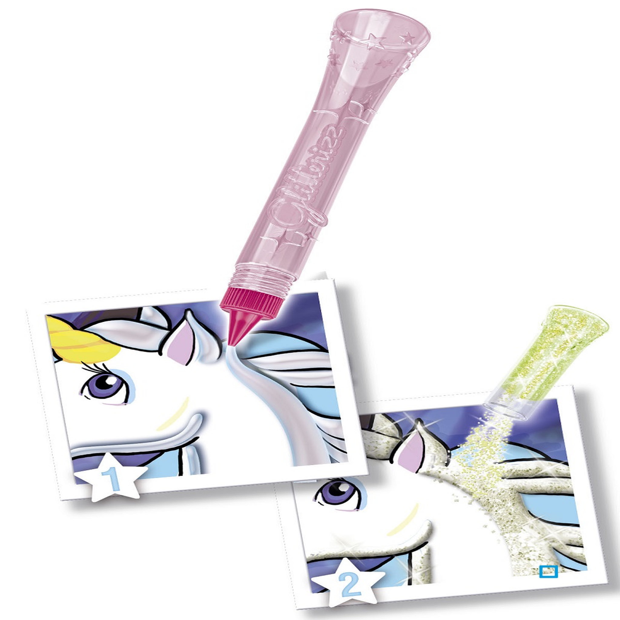 Voir la diapositive 3 : LANSAY  Glitterizz Licornes Phosphorescentes Pailletées