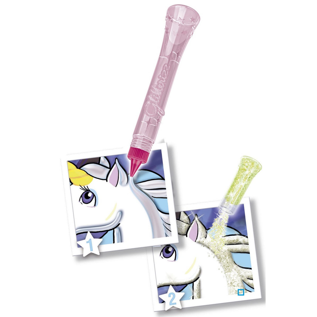 LANSAY  Glitterizz Licornes Phosphorescentes Pailletées