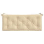 Voir la diapositive 4 : VIDAXL Coussin de banc de jardin beige 120x50x7 cm tissu oxford