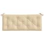 Voir la diapositive 4 : VIDAXL Coussin de banc de jardin beige 120x50x7 cm tissu oxford