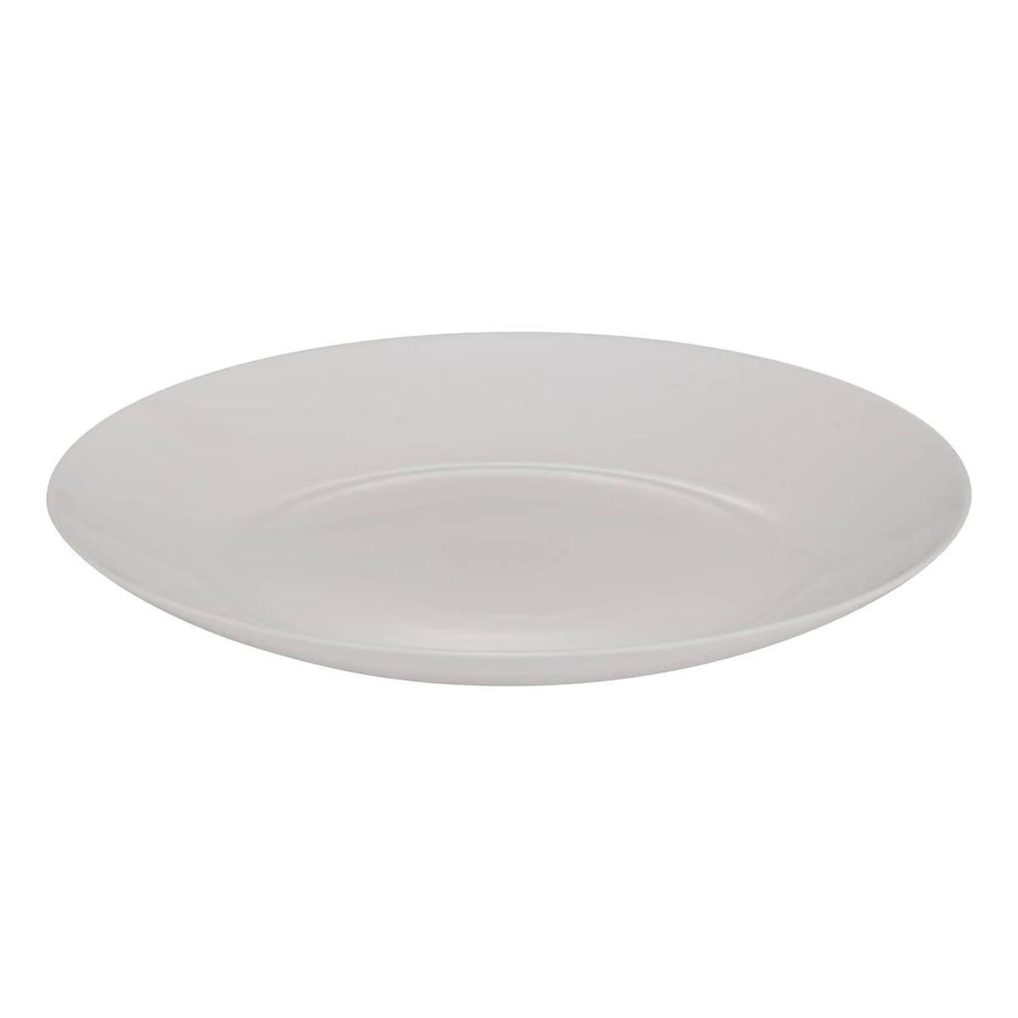 Voir la diapositive 2 : SECRET DE GOURMET Lot de 6 assiettes plates en verre  louise  25cm blanc