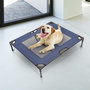 Voir la diapositive 3 : PAWHUT Lit sur pieds XXL pour chien chat lit de camp animal lit surélevé tissu oxford textilène micro-perforé 92L x 76l x 18H cm bleu marine