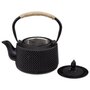 Voir la diapositive 2 : SECRET DE GOURMET Théière en Fonte  Flora  1L Noir