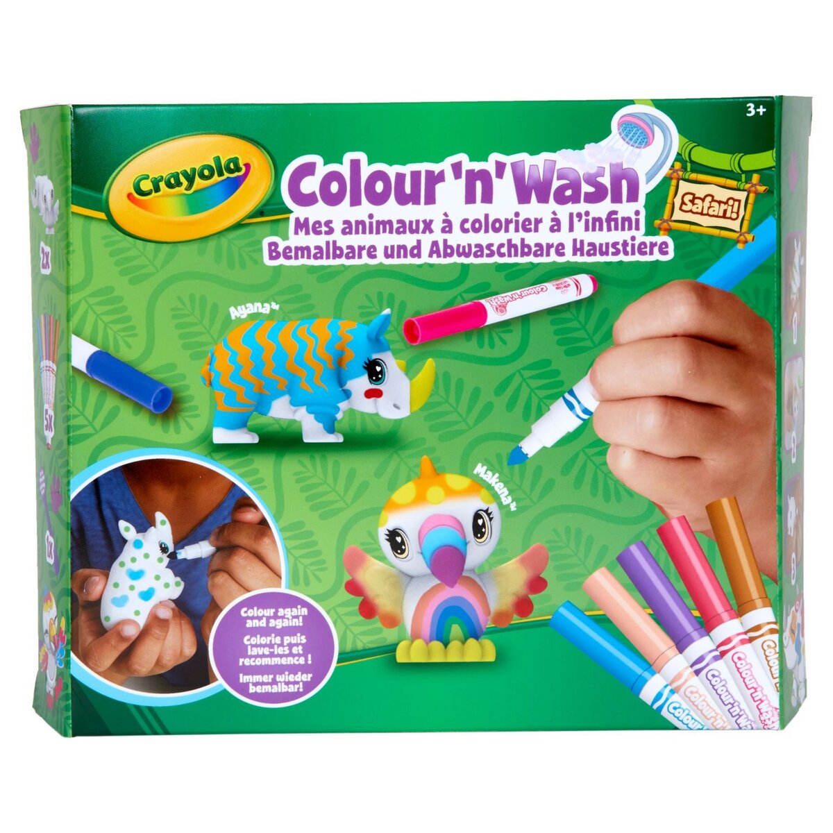 CRAYOLA Colour'n'Wash - Mes animaux à colorier - Safari