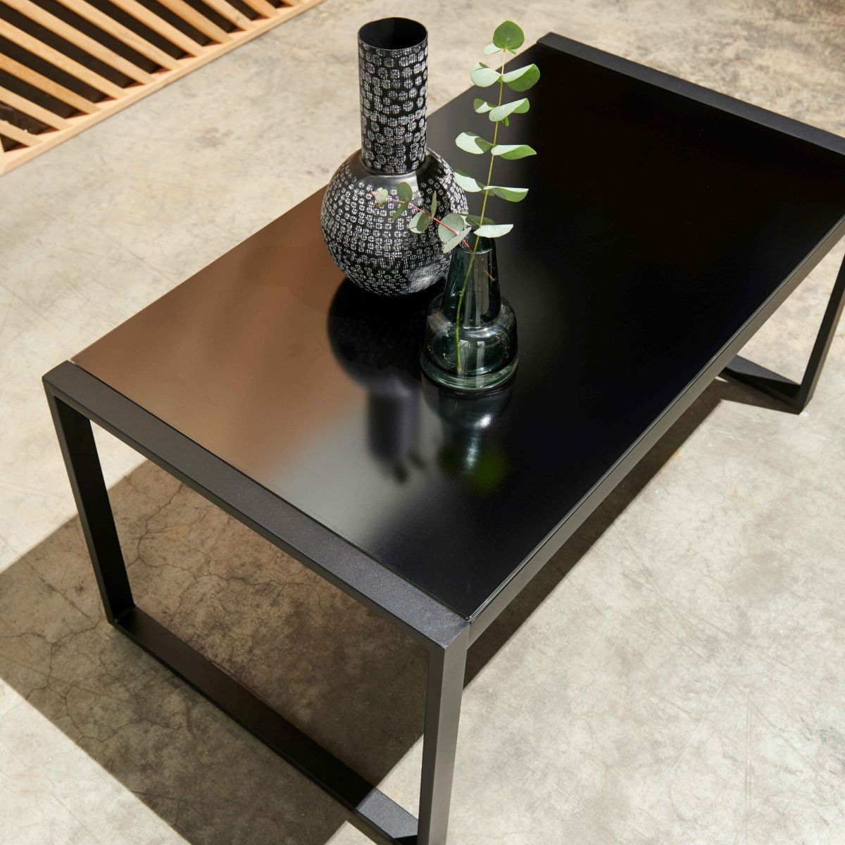 Oviala Salon bas de jardin en acier 5 personnes AGDE