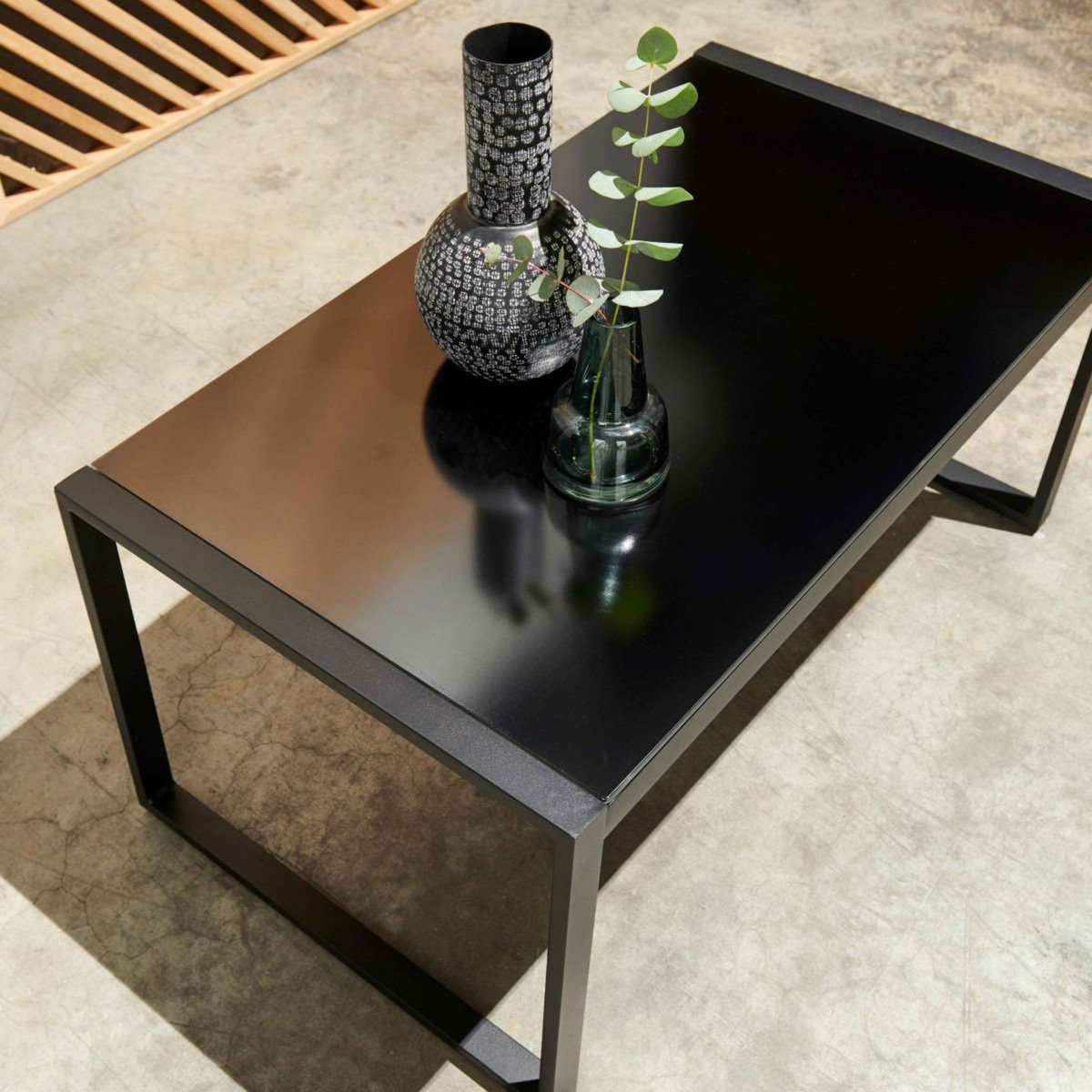 Oviala Salon bas de jardin en acier 5 personnes AGDE