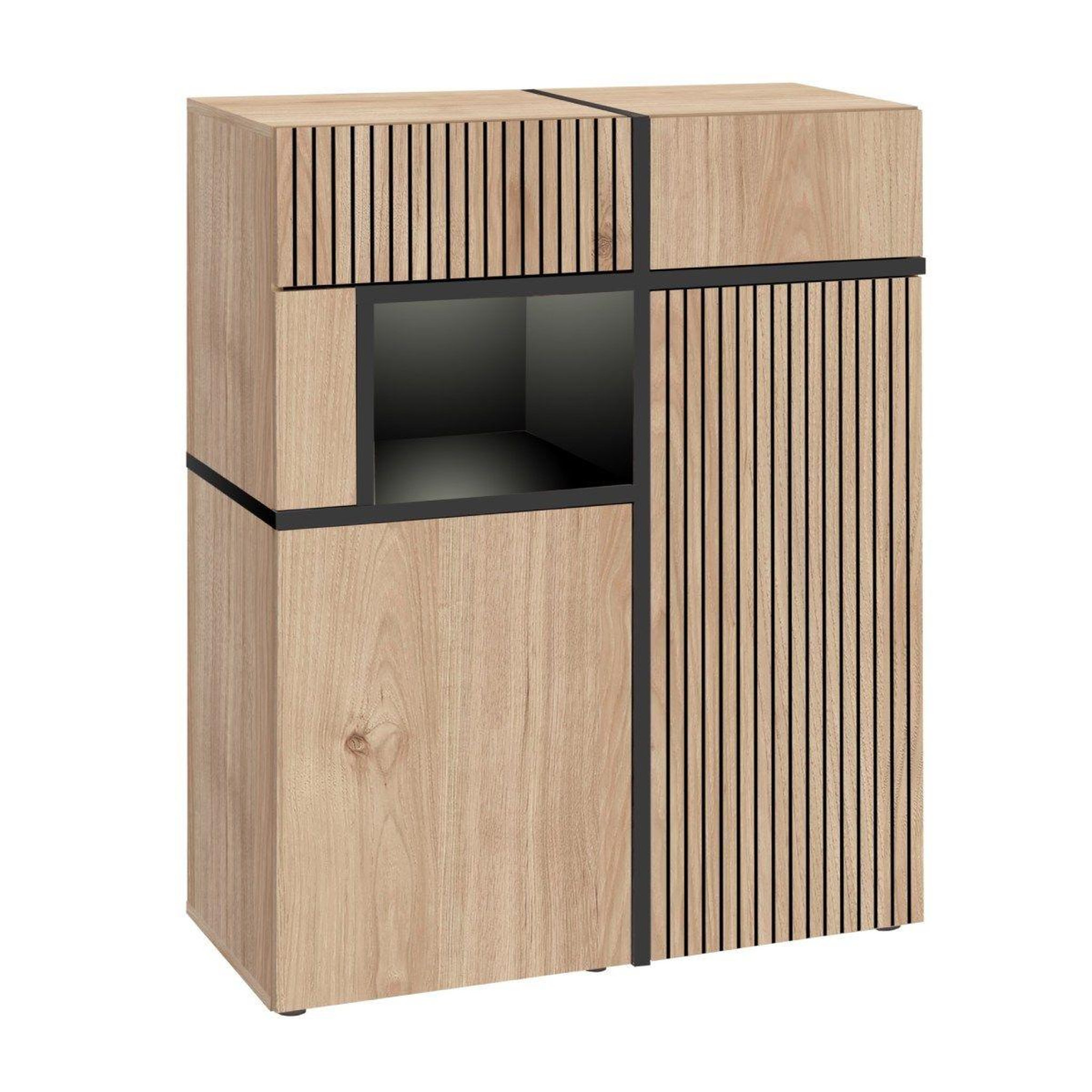 Paris Prix Buffet design led  cross  110cm naturel