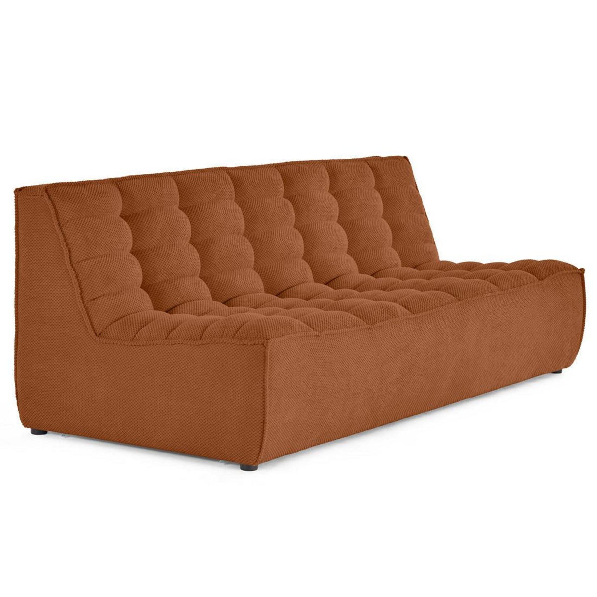 LISA DESIGN Ellie - canapé 3 places en velours texturé