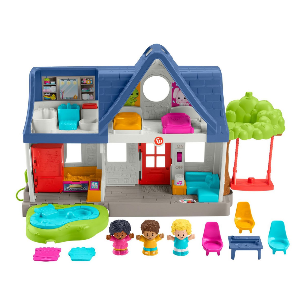 MATTEL Fisher-Price - Maison Little People - Eveil 1er âge