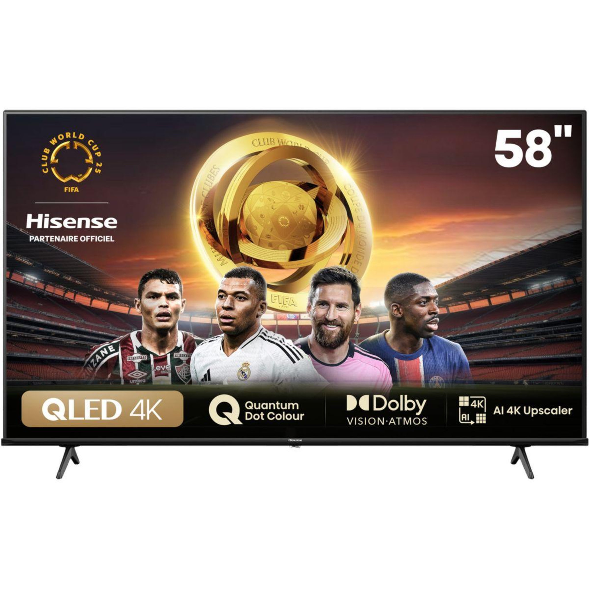 Voir la diapositive 1 : Hisense TV QLED 58E7NQ 2024-58 pouces (146cm)
