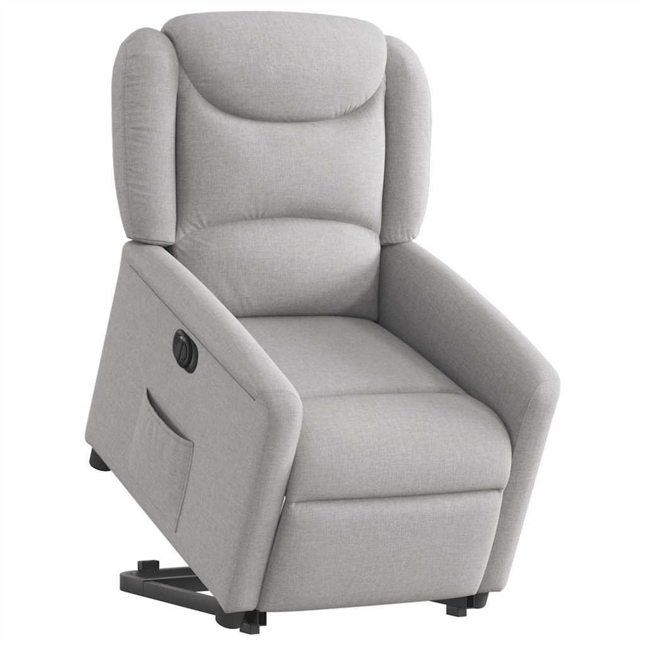 Voir la diapositive 3 : VIDAXL Fauteuil inclinable electrique gris nuage tissu
