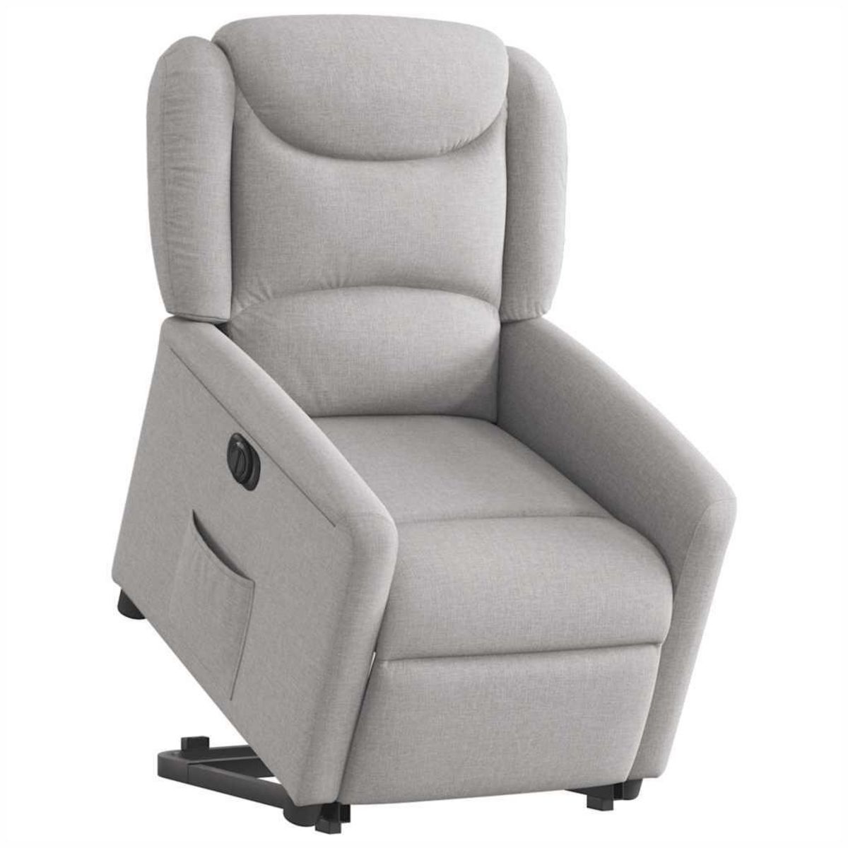 VIDAXL Fauteuil inclinable electrique gris nuage tissu
