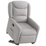 Voir la diapositive 3 : VIDAXL Fauteuil inclinable electrique gris nuage tissu
