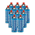 Kemper Lot 12 Cartouches Gaz Butane 390 ml 227 g Recharge Réchaud Portable Chalumeau Valve Sécurité KEMPER