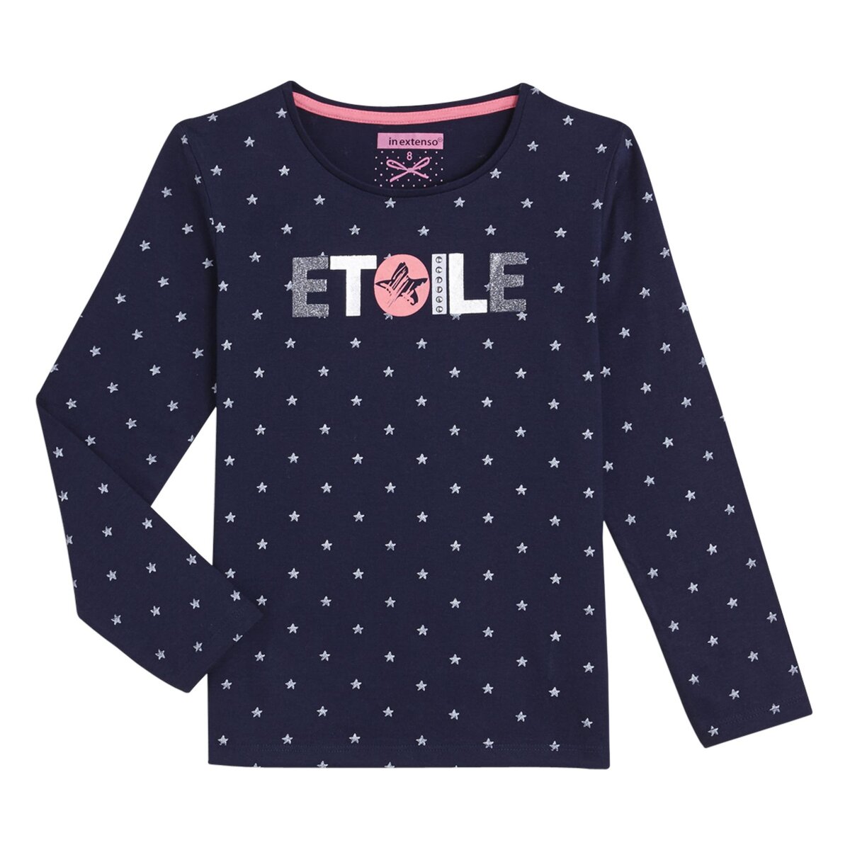 IN EXTENSO Tee-shirt manches longues étoiles fille