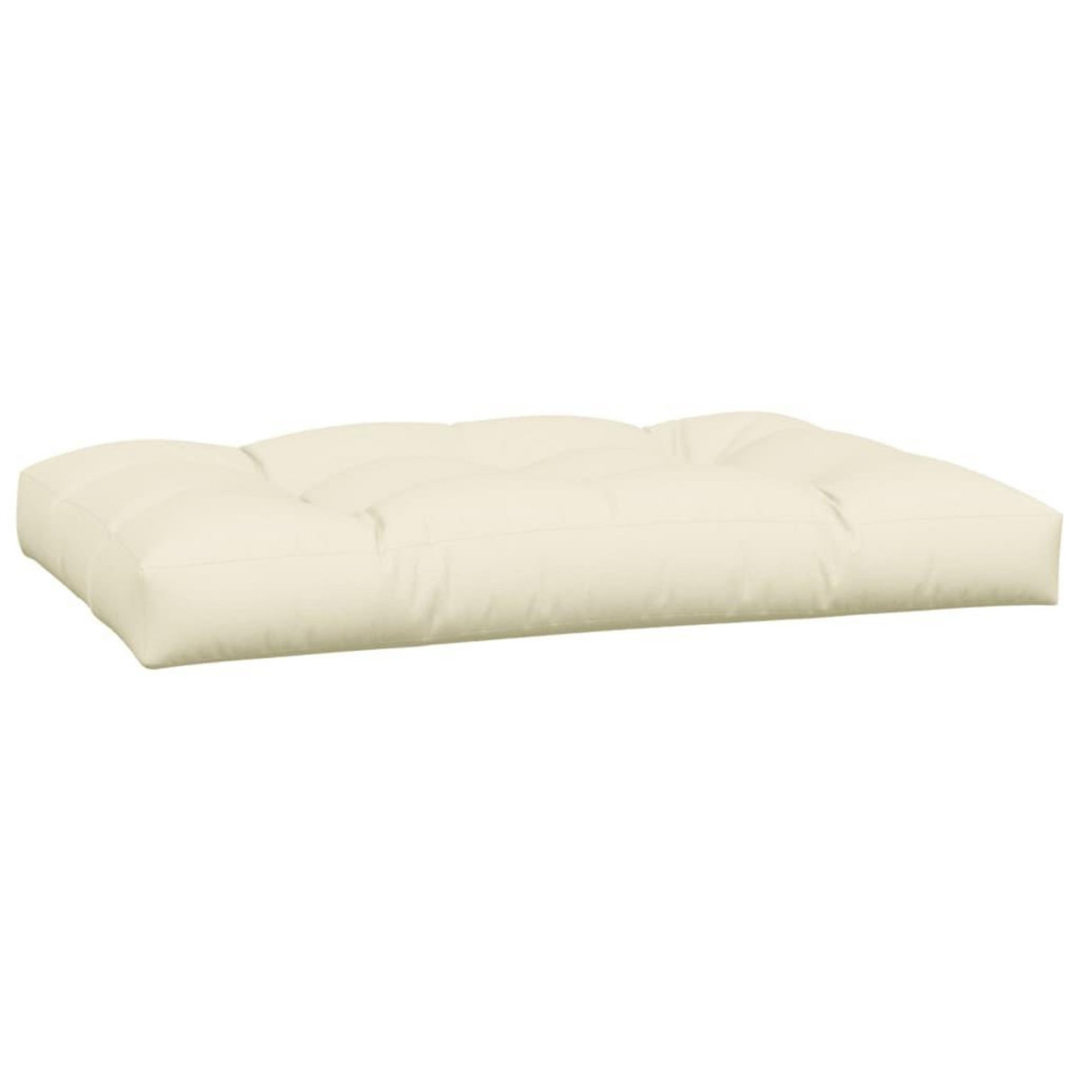 VIDAXL Coussins de palette lot de 5 creme tissu