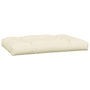 Voir la diapositive 5 : VIDAXL Coussins de palette lot de 5 creme tissu