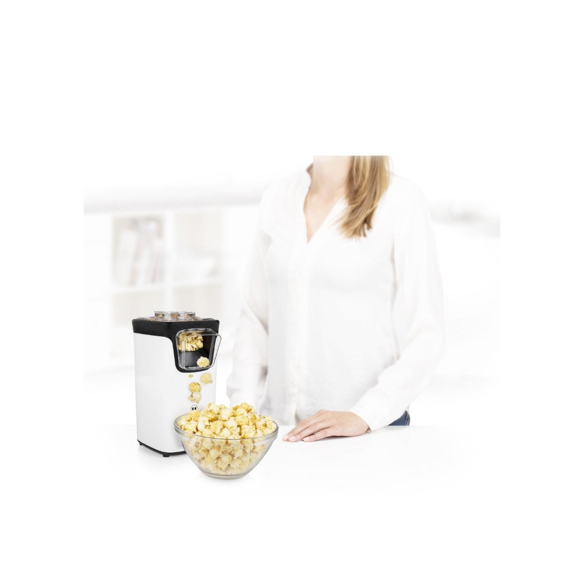Voir la diapositive 4 : PRINCESS Appareil à pop-corn 1100w blanc - 01.292986.01.001