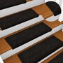 Voir la diapositive 5 : VIDAXL Tapis d'escalier 30 pcs 65x21x4 cm Noir
