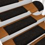 Voir la diapositive 5 : VIDAXL Tapis d'escalier 30 pcs 65x21x4 cm Noir