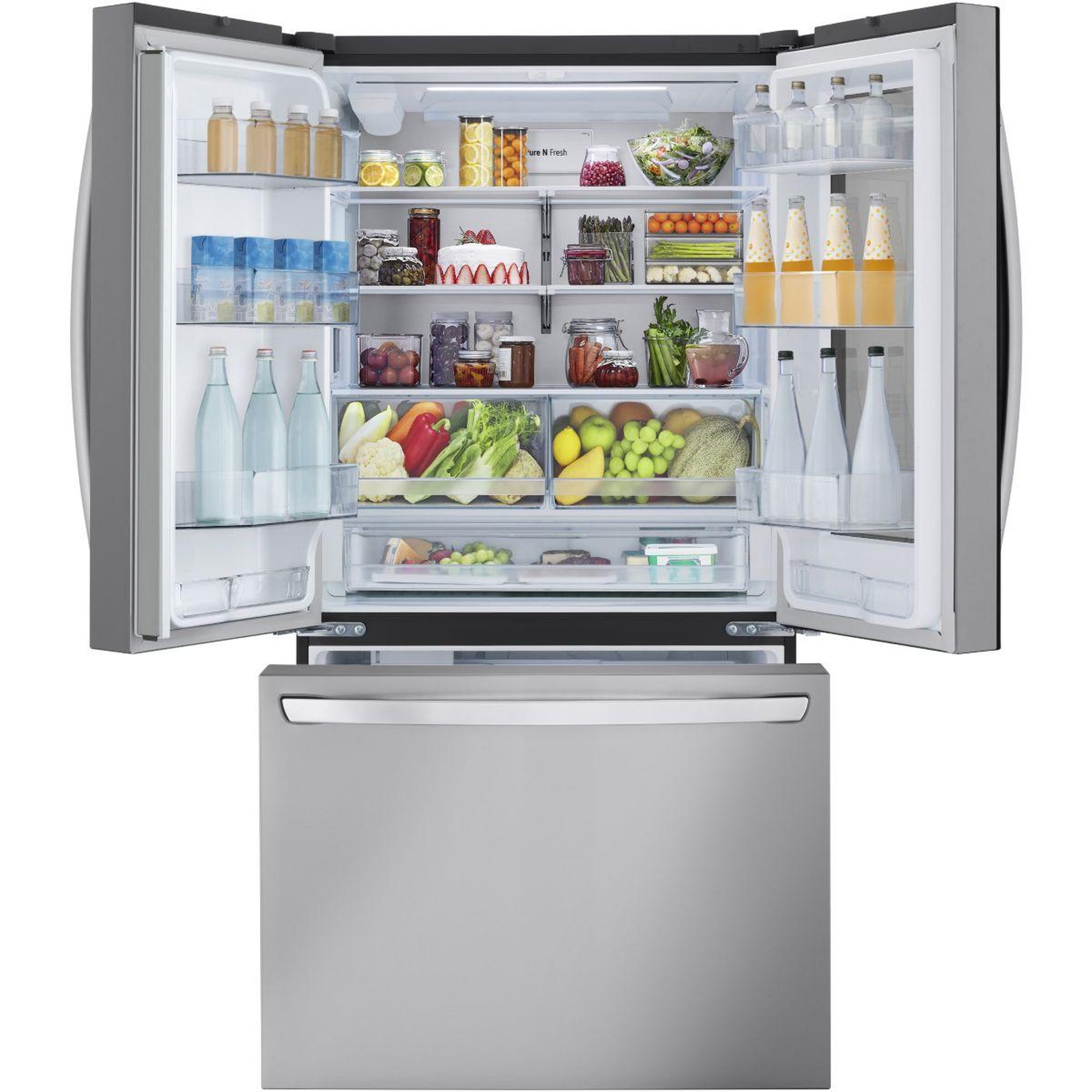 Voir la diapositive 4 : LG Réfrigérateur multi portes GMW765STGJ