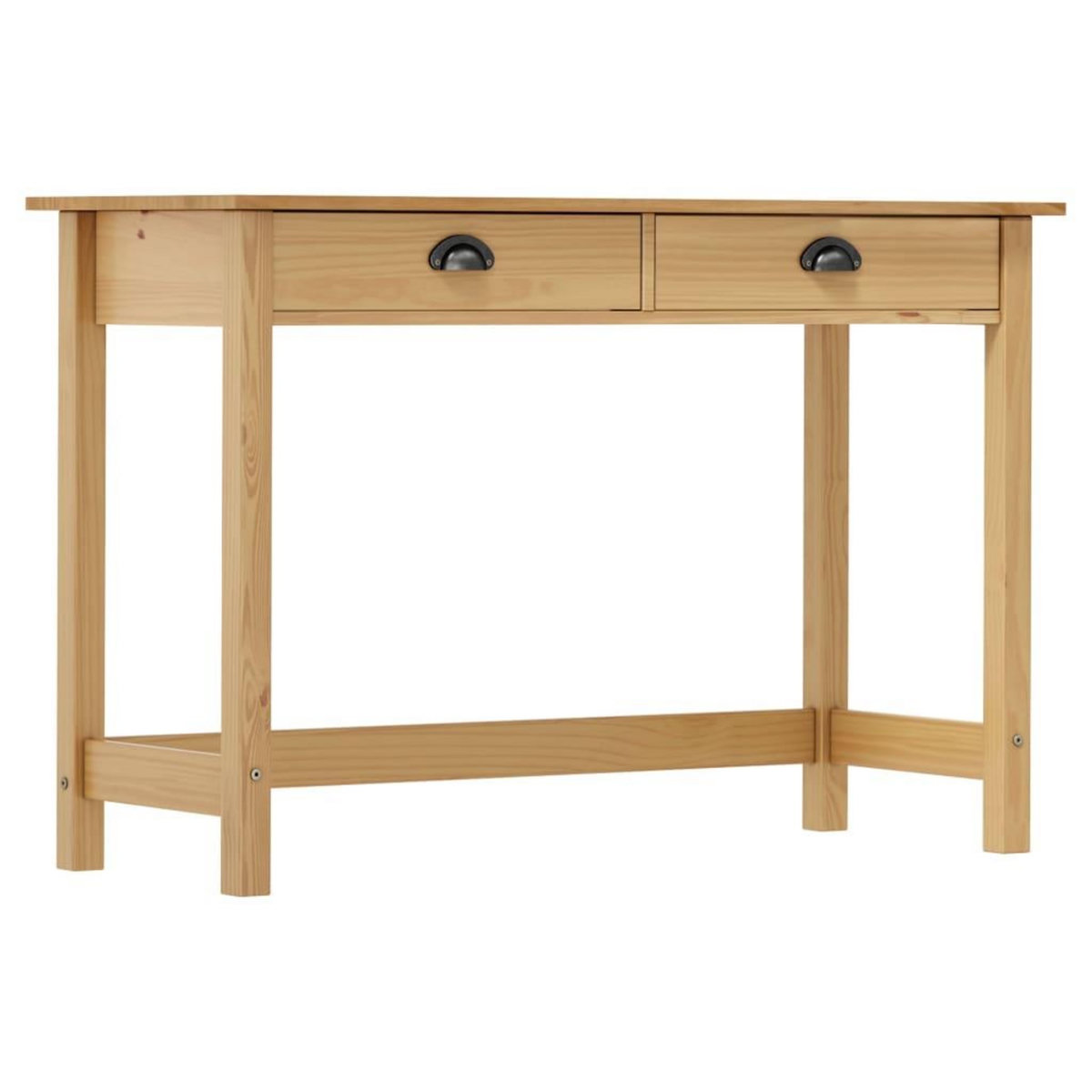 VIDAXL Table console Hill Range avec 2 tiroirs 110x45x74 cm Pin solide