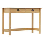 VIDAXL Table console Hill Range avec 2 tiroirs 110x45x74 cm Pin solide