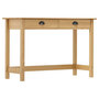 Voir la diapositive 1 : VIDAXL Table console Hill Range avec 2 tiroirs 110x45x74 cm Pin solide