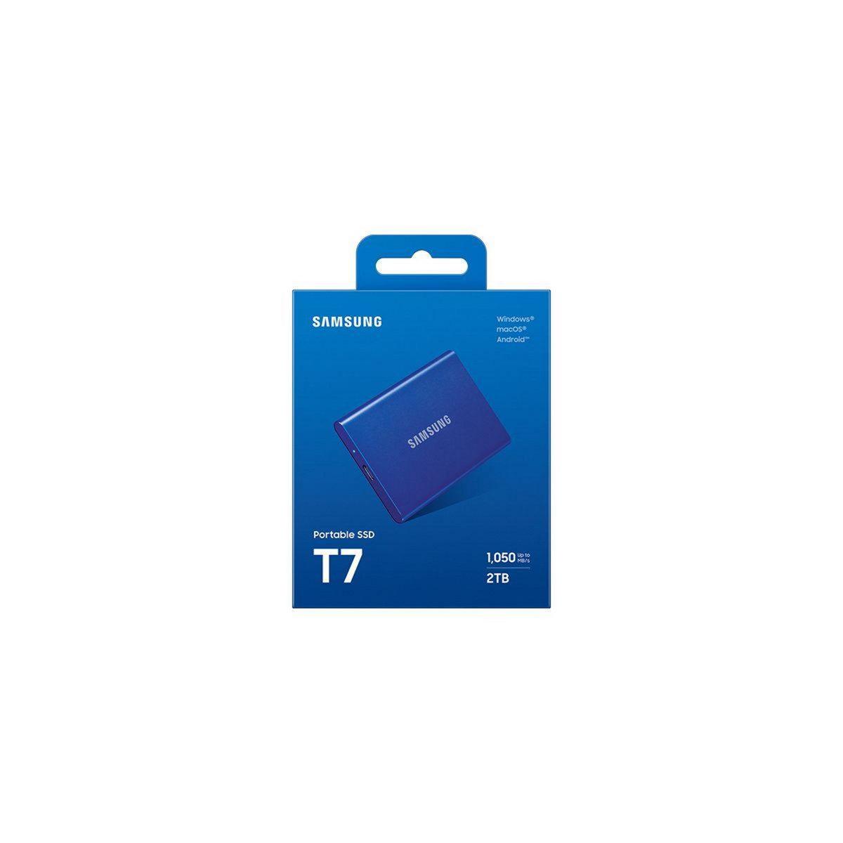 Samsung Disque dur SSD externe Portable 1To T7 1To bleu indigo