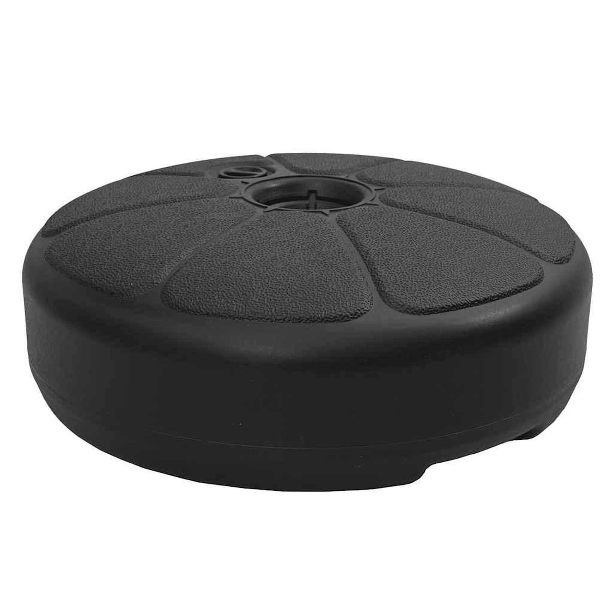 VIDAXL Socle de parasol rempli de sable/d'eau 15 l noir