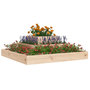Voir la diapositive 3 : VIDAXL Jardiniere 80x80x27 cm Bois massif de pin