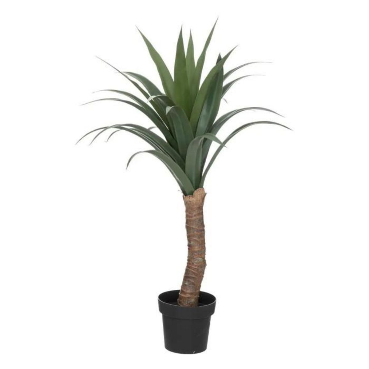 ATMOSPHERA Plante Artificielle Palmier  Yucca  110cm Vert & Noir