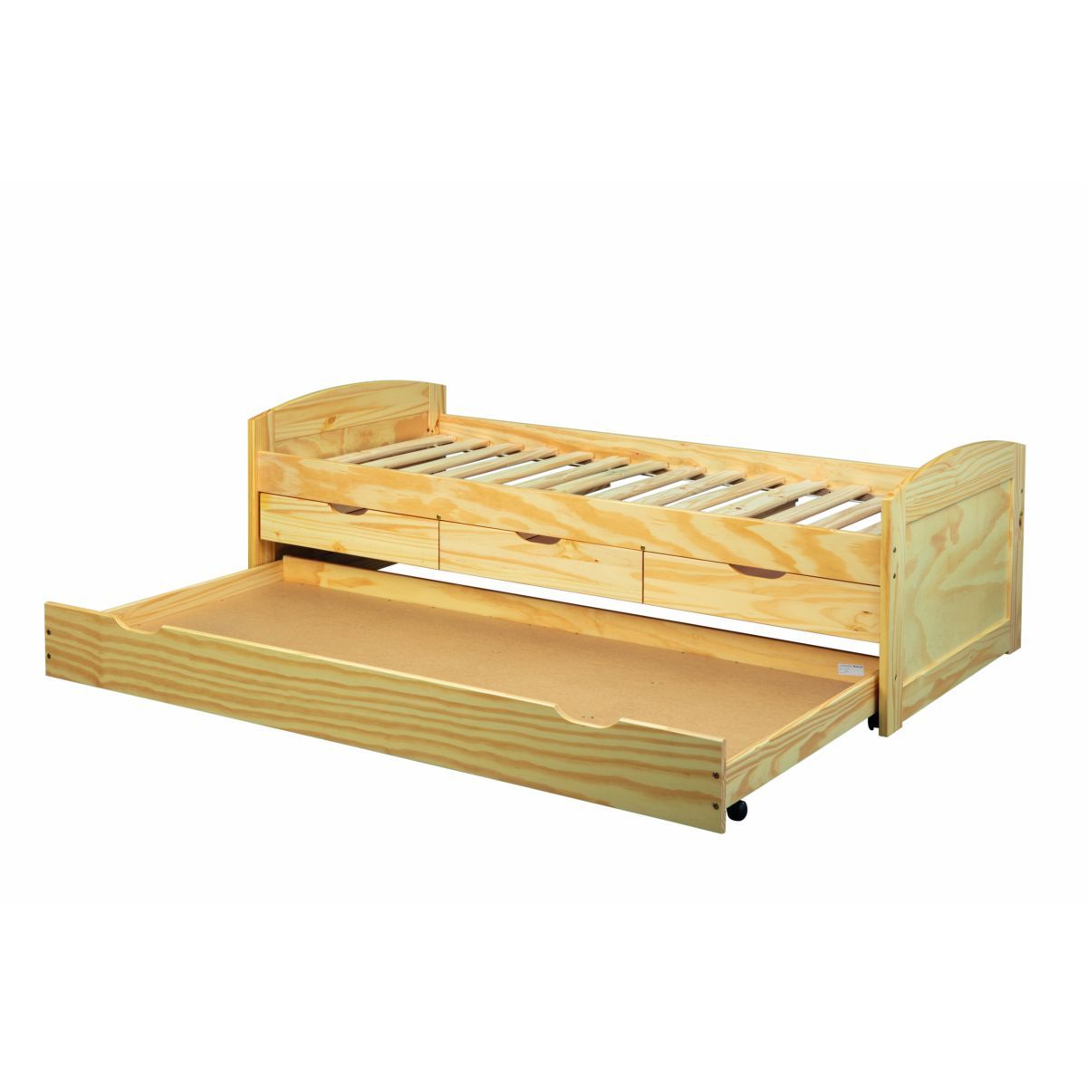 Lit gigogne 2 couchages 90x200 cm + 3 tiroirs ULLI