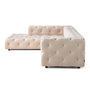 Voir la diapositive 5 : LISA DESIGN Gallata - canapé chesterfield d'angle gauche - 5 places - en velours
