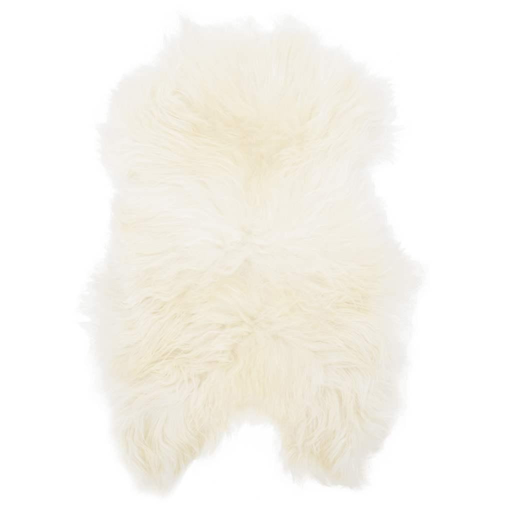 Voir la diapositive 2 : VIDAXL Housse de chaise en peau de mouton islandaise Creme 70x110 cm