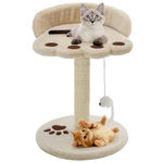 VIDAXL Arbre a chat avec griffoir en sisal 40 cm Beige et Marron
