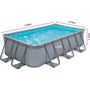 Voir la diapositive 4 : Habitat et Jardin Piscine tubulaire LUDO 3 - 5.49 x 2.74 x 1.32 m - filtration 5.29 m3/h