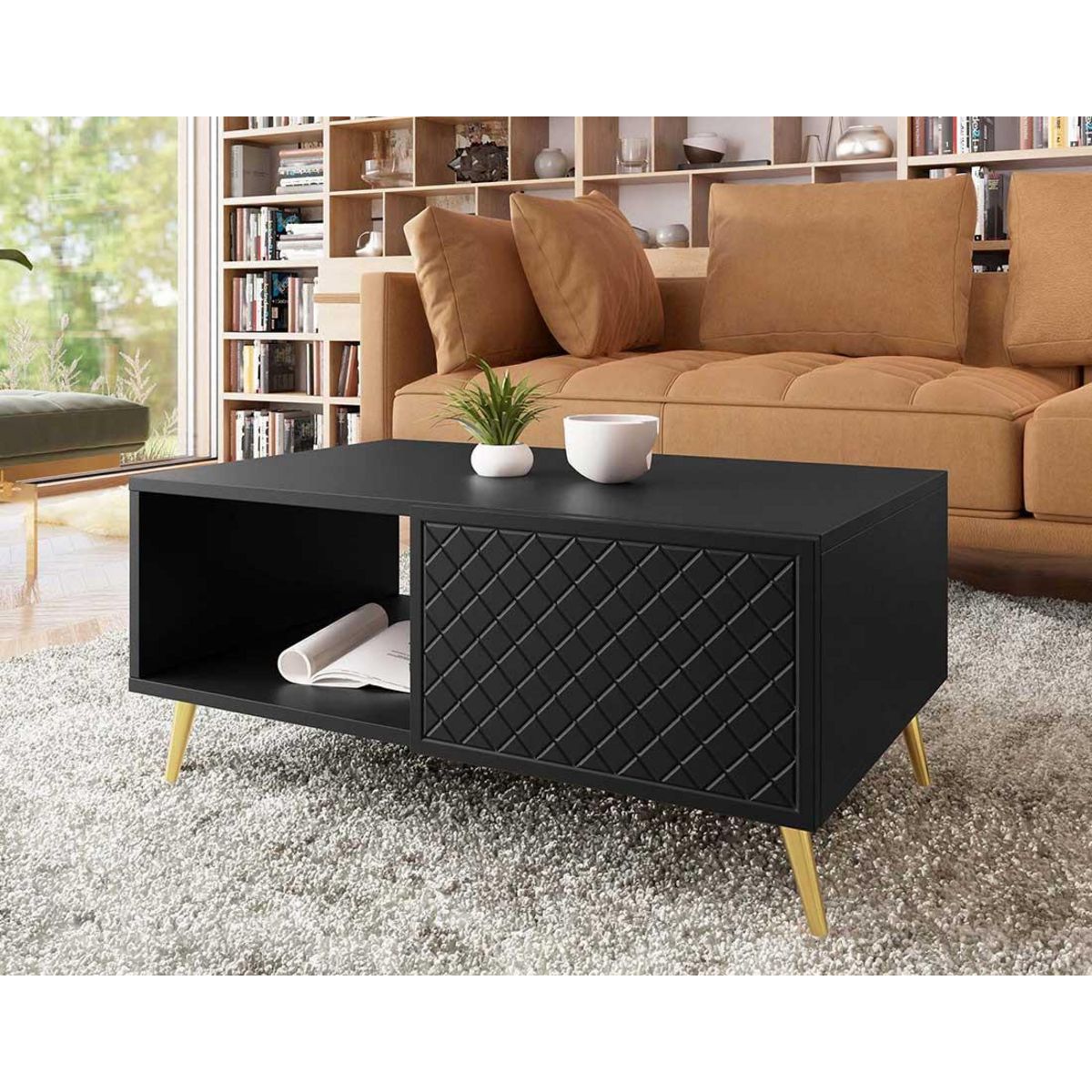 BEST MOBILIER Sorolla - table basse - 100 cm